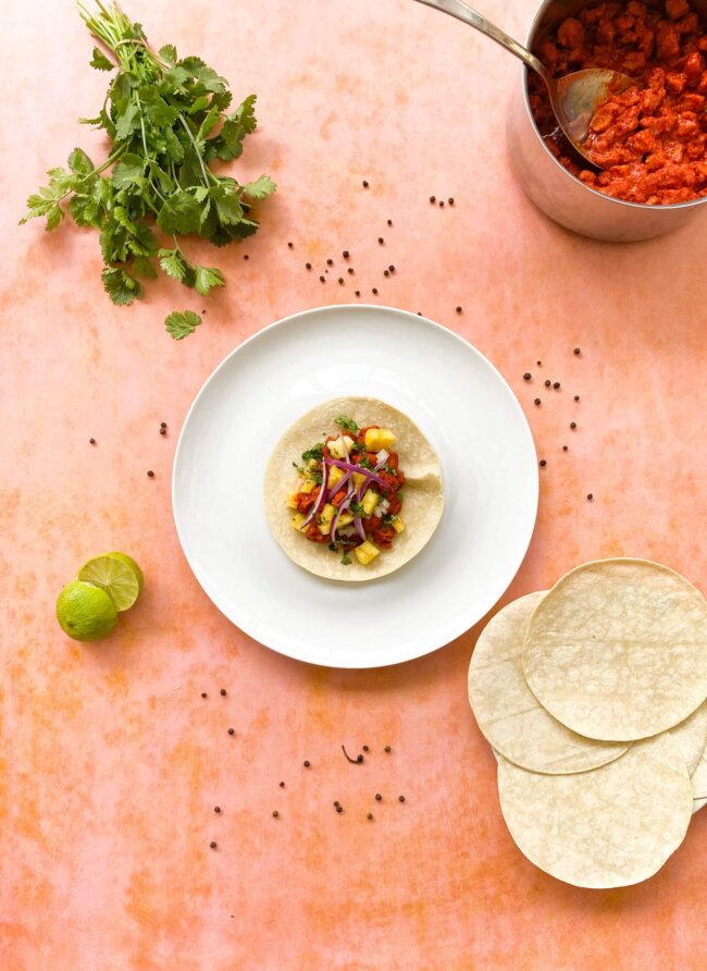 receta Tacos al Pastor vegetarianos