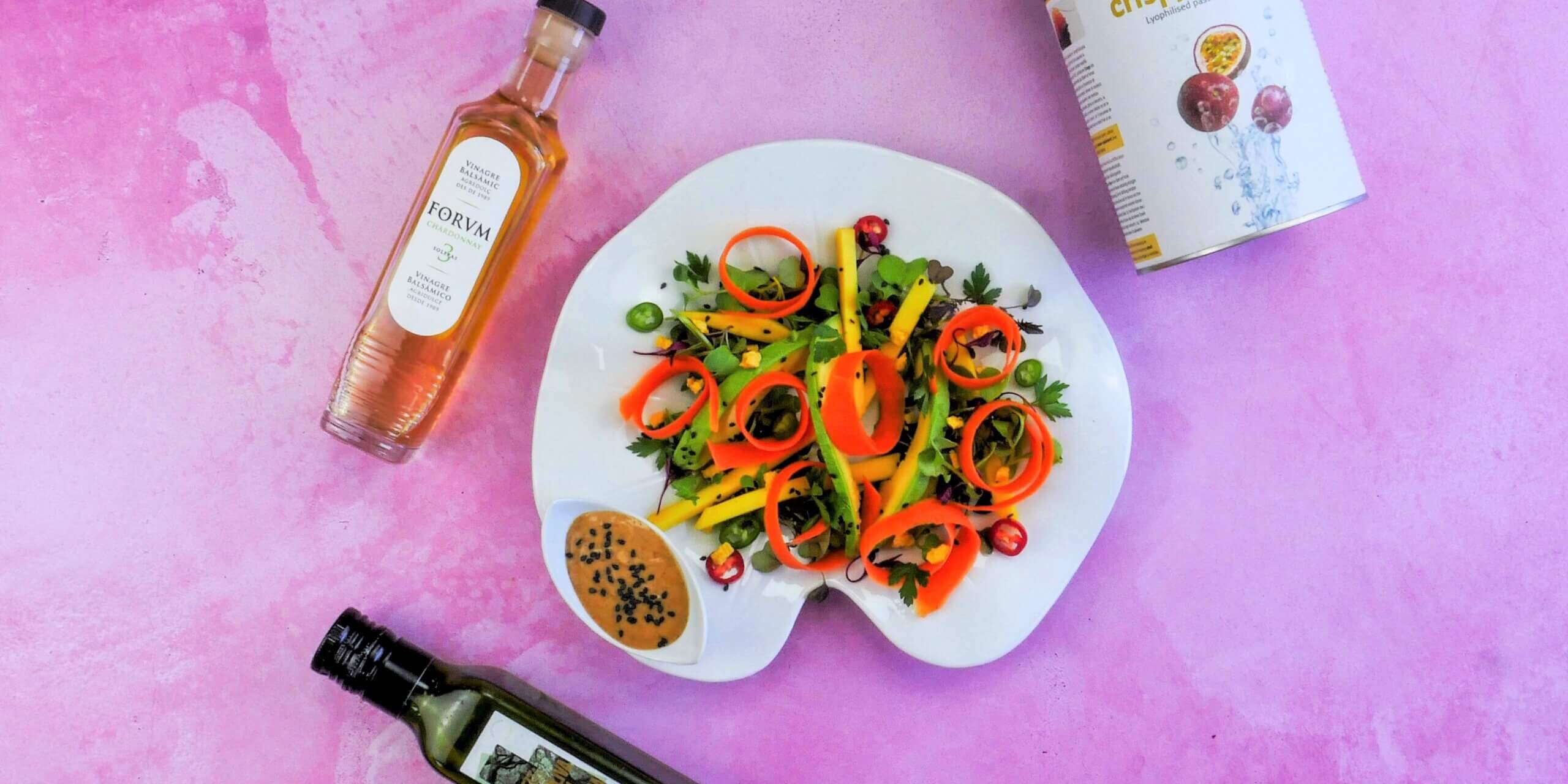 EnsaladaCacahuete4 ensalada con salsa de cacahuete